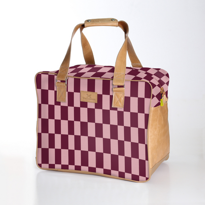 Thandana Large Weekender Luggage Checkmate - Cherry