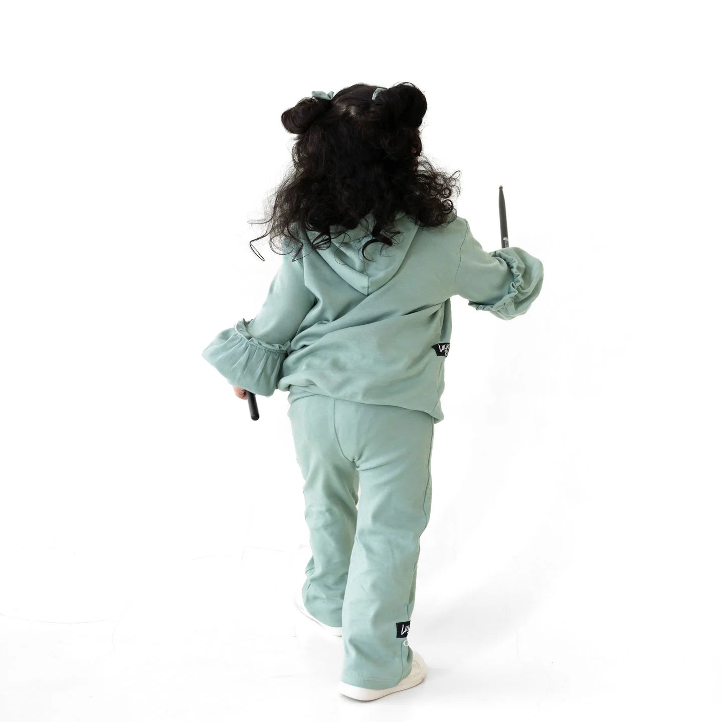 Lullaby Rock Bubble Pop Sage Set – Little Darling Hoodie & Pants Set - Motherhood