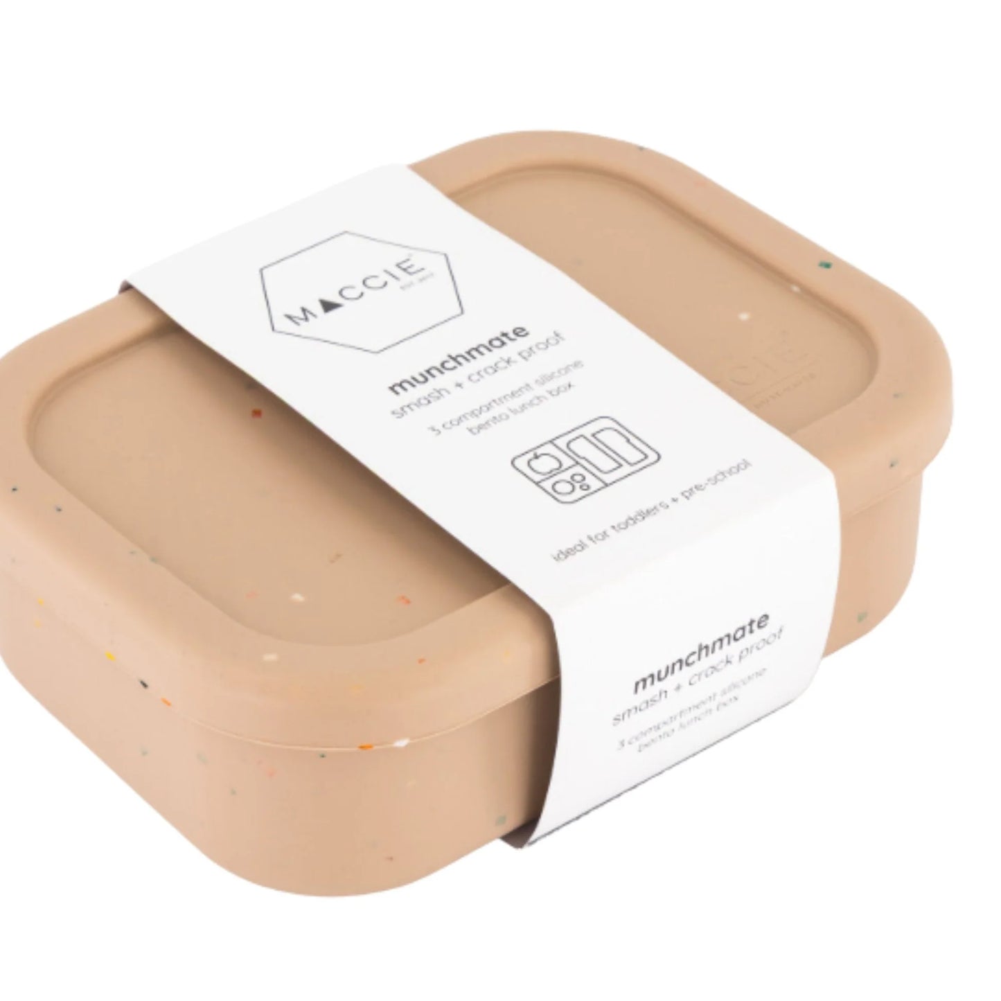 MACCIE MunchMate Silicone Kids Bento Lunch Box | 3 Compartments - Motherhood