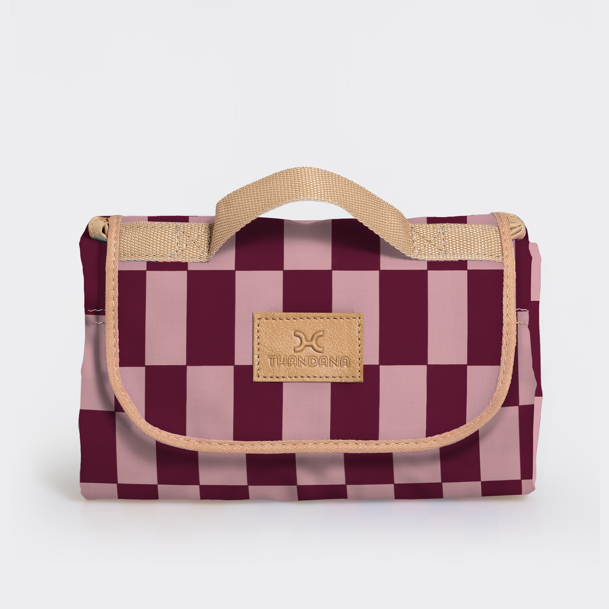 Thandana Picnic Blanket Checkmate - Cherry