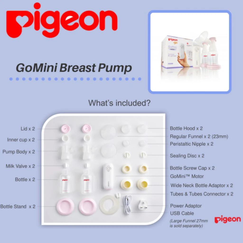 Pigeon GoMini Plus Electric Breast Pump - Double