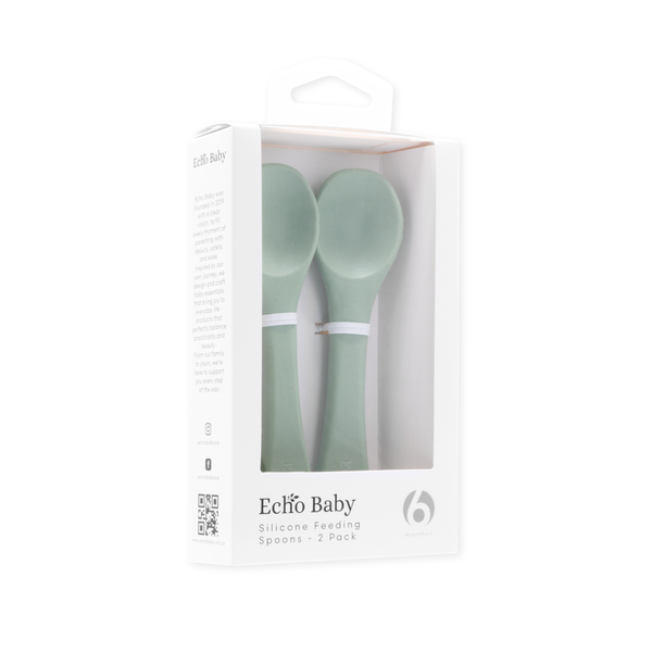 Echo Baby Silicone Feeding Spoons 2 Pack