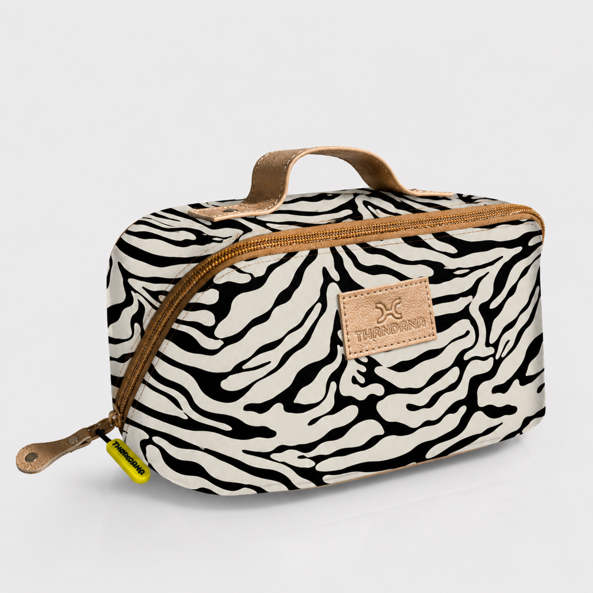 Thandana Side Mouth Maxi Vanity Bag Nomad Stripe - Pitch