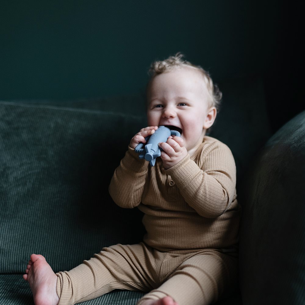 Mushie Sensory Rattle Teethers