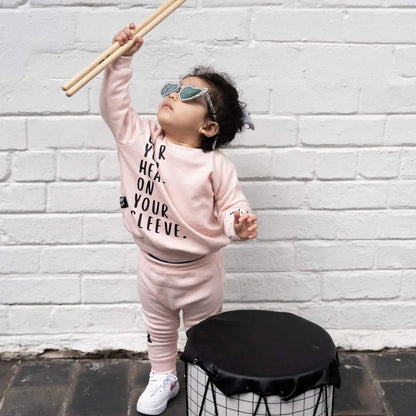 Lullaby Rock - Heart on Your Sleeve Sweatshirt & Jogger - Motherhood