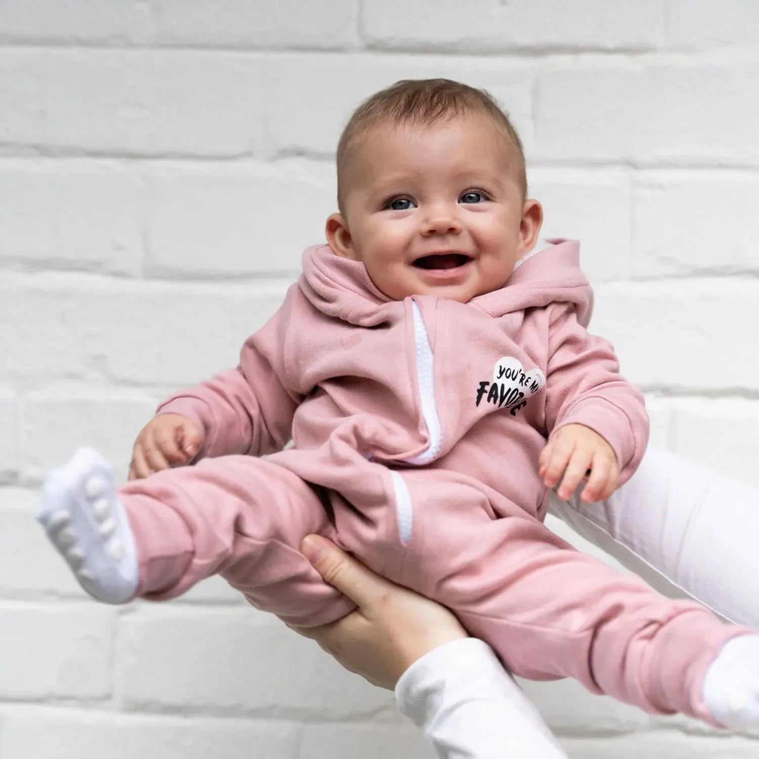 Lullaby Rock Zip-up Onesie with Hood – You are my Fav - Motherhood